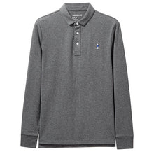 Load image into Gallery viewer, Giordano Men Polo Shirt Long Sleeve Embroidery Casual Tops For Men 100% Cotton Polos Para Hombre Ribbed Cuffs 01019782